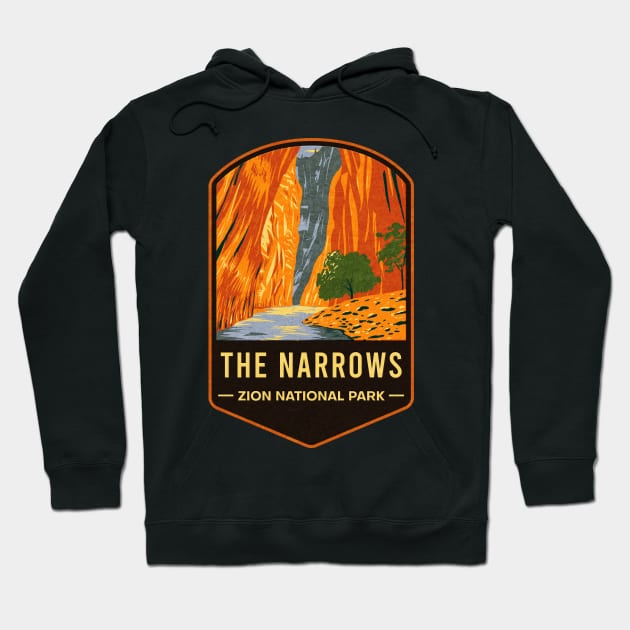 The Narrows Zion National Park Hoodie by JordanHolmes